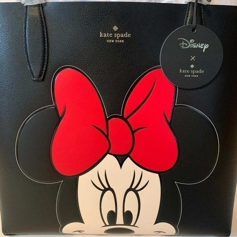NWT. KATE SPADE X DISNEY Reversible Minnie Tote W/Detachable